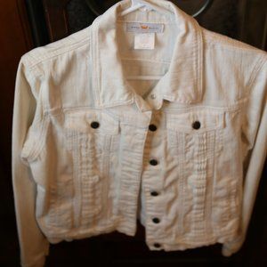 Vintage White Women's Central Falls Jean Jacket Size Sm